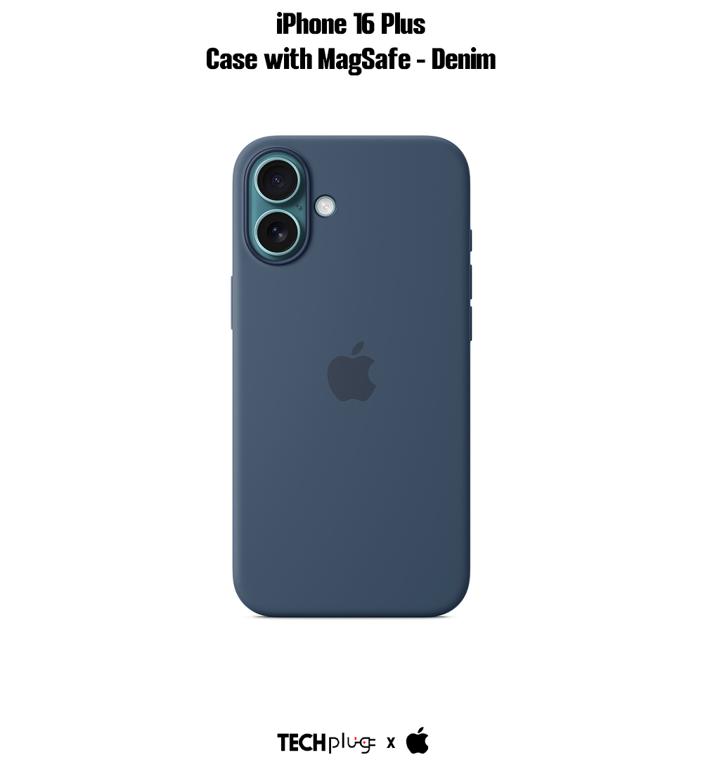 iPhone 16 Plus Silicone Case with MagSafe – Denim