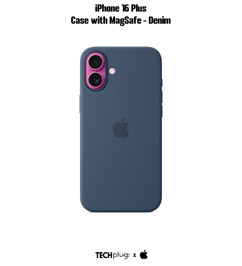 iPhone 16 Plus Silicone Case with MagSafe – Denim