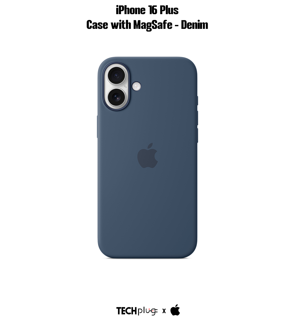 iPhone 16 Plus Silicone Case with MagSafe – Denim