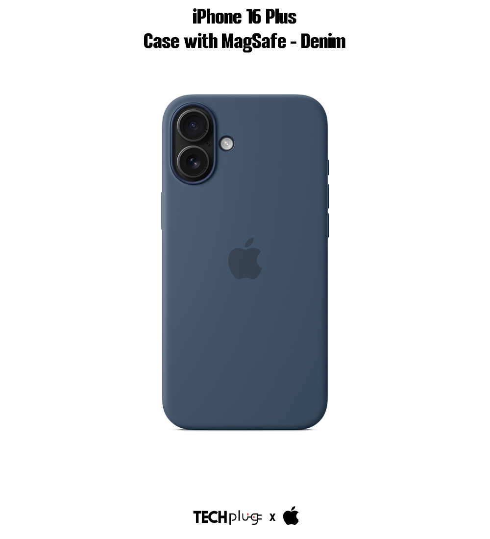 iPhone 16 Plus Silicone Case with MagSafe – Denim