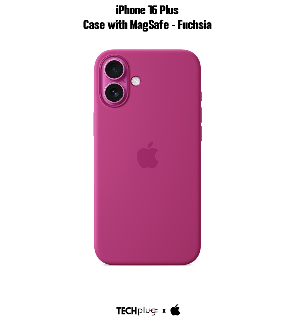 iPhone 16 Plus Silicone Case with MagSafe – Fuchsia