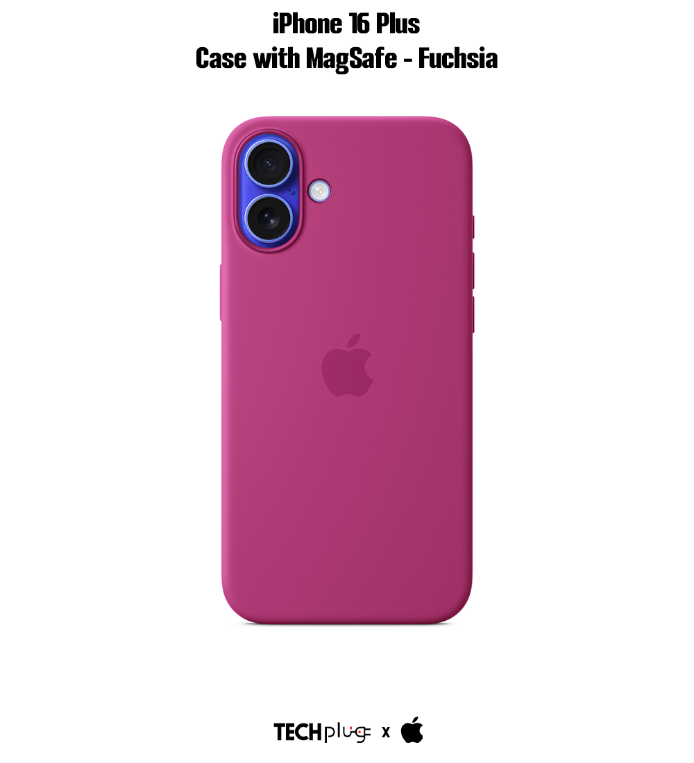 iPhone 16 Plus Silicone Case with MagSafe – Fuchsia