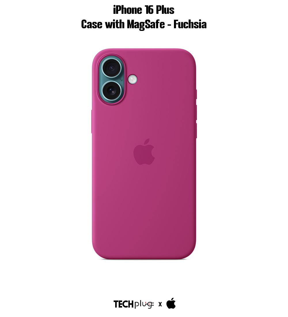 iPhone 16 Plus Silicone Case with MagSafe – Fuchsia