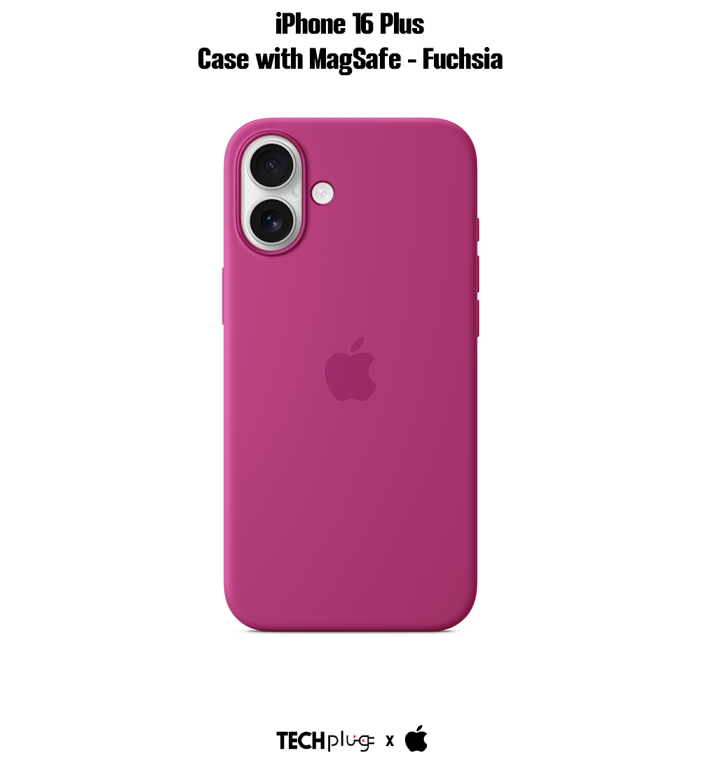 iPhone 16 Plus Silicone Case with MagSafe – Fuchsia