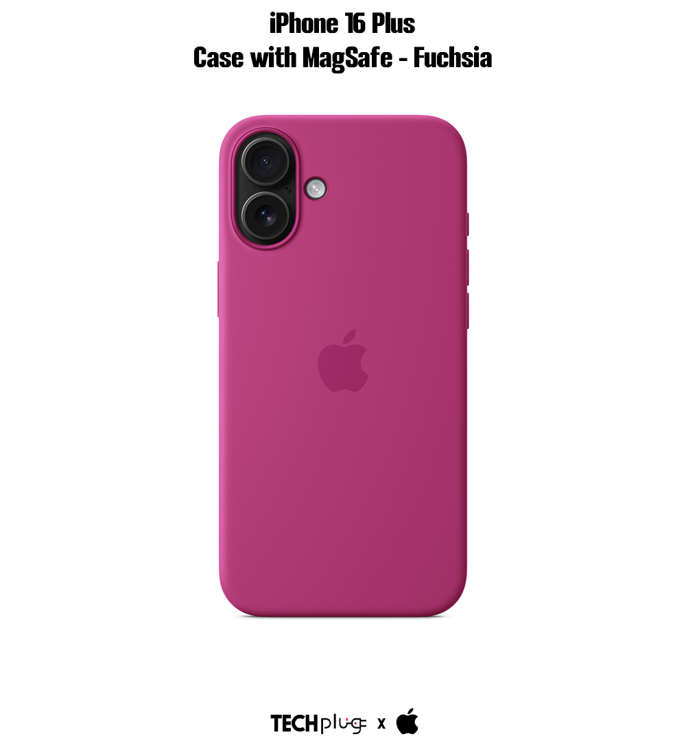 iPhone 16 Plus Silicone Case with MagSafe – Fuchsia