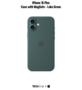 iPhone 16 Plus Silicone Case with MagSafe – Lake Green