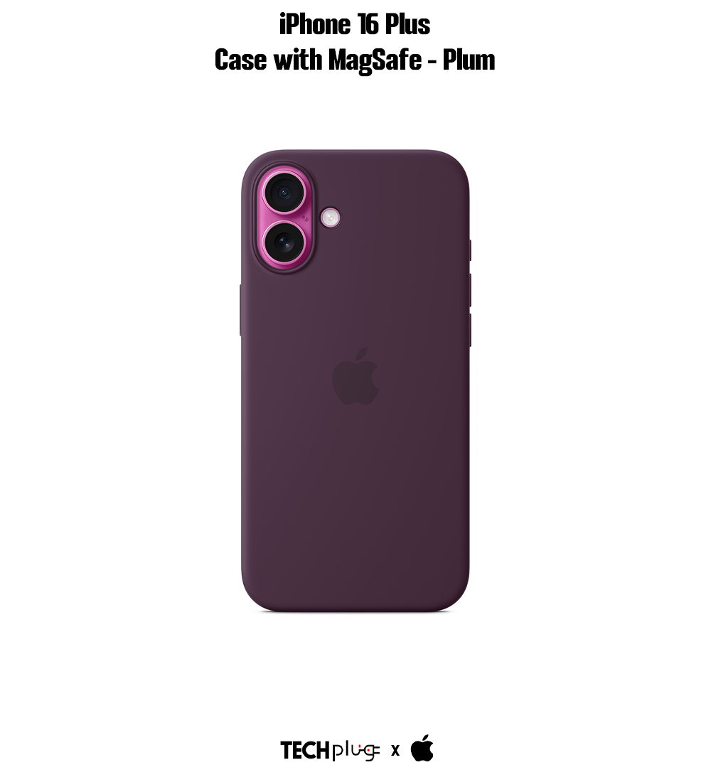 iPhone 16 Plus Silicone Case with MagSafe – Plum
