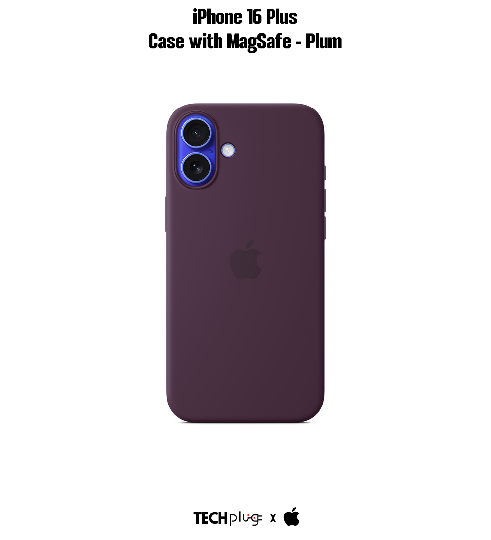 iPhone 16 Plus Silicone Case with MagSafe – Plum