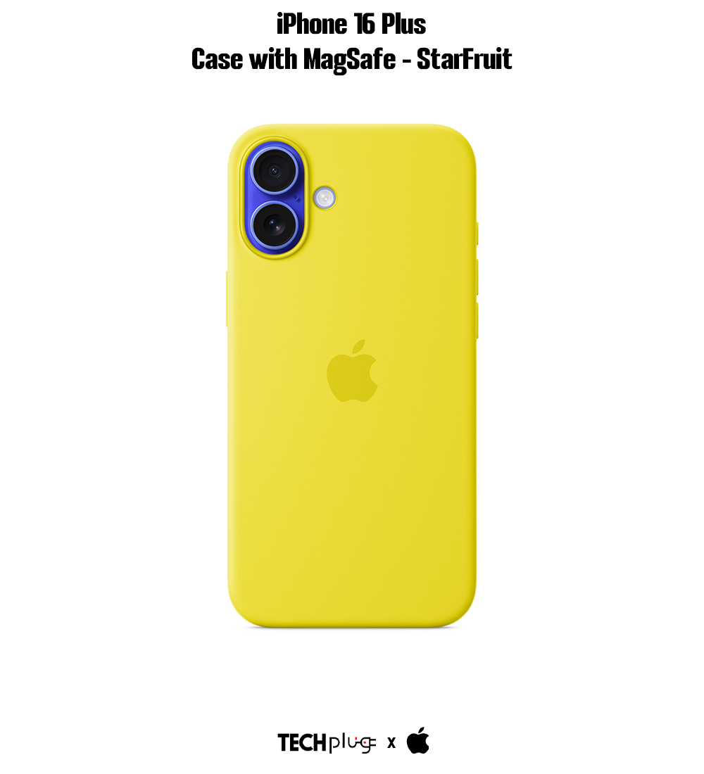 iPhone 16 Plus Silicone Case with MagSafe – Star Fruit