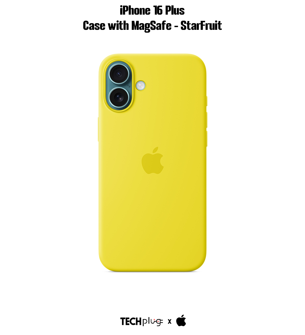 iPhone 16 Plus Silicone Case with MagSafe – Star Fruit
