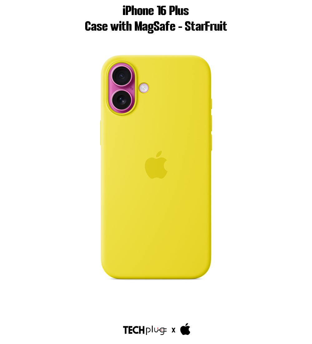 iPhone 16 Plus Silicone Case with MagSafe – Star Fruit