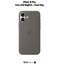 iPhone 16 Plus Silicone Case with MagSafe – Stone Gray