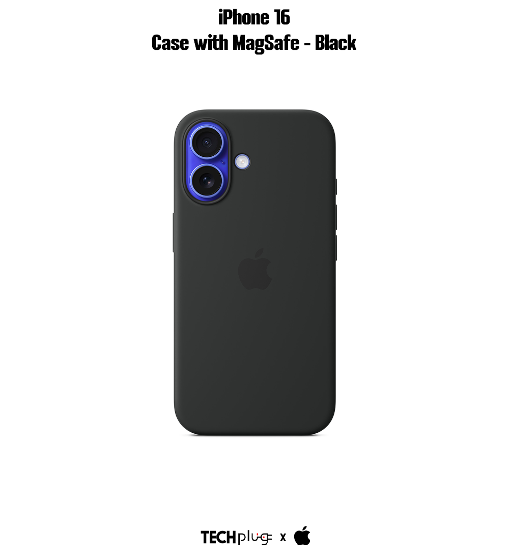 iPhone 16 Silicone Case with MagSafe – Black