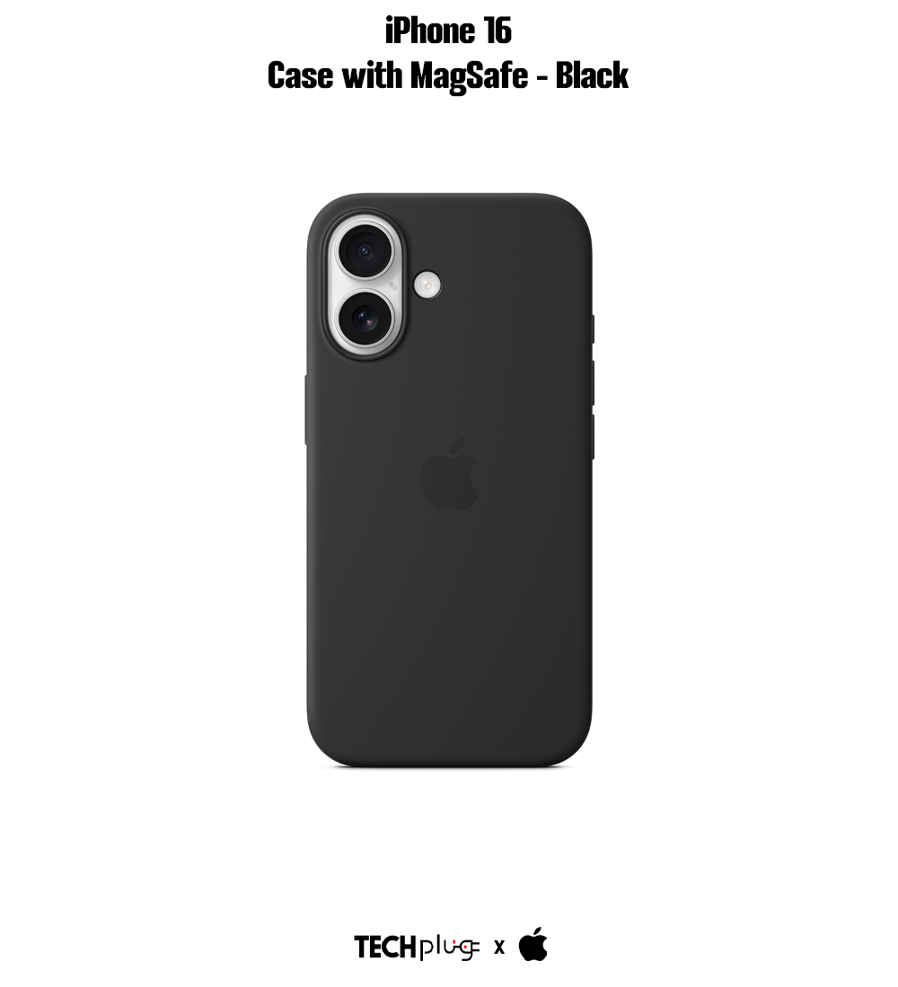 iPhone 16 Silicone Case with MagSafe – Black