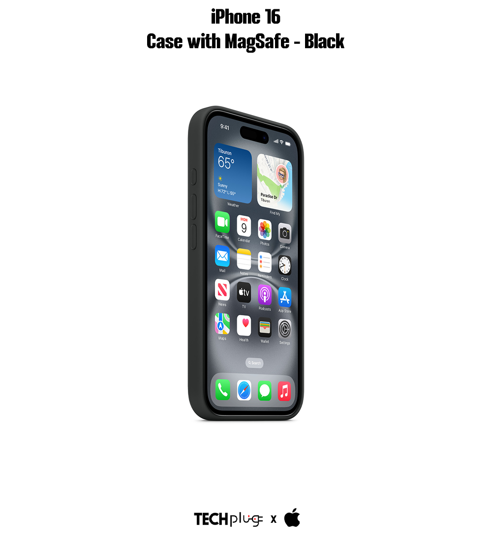iPhone 16 Silicone Case with MagSafe – Black