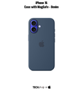 iPhone 16 Silicone Case with MagSafe – Denim