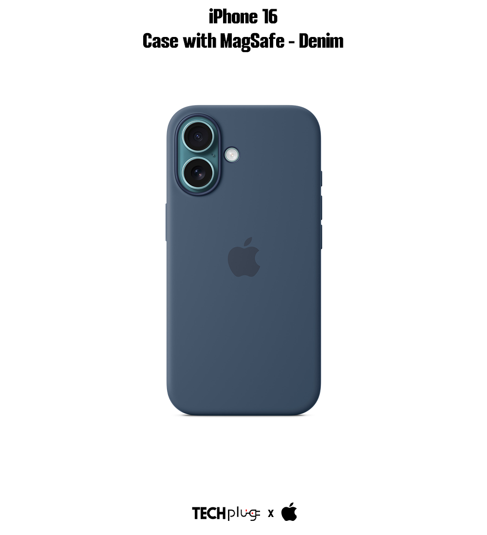 iPhone 16 Silicone Case with MagSafe – Denim