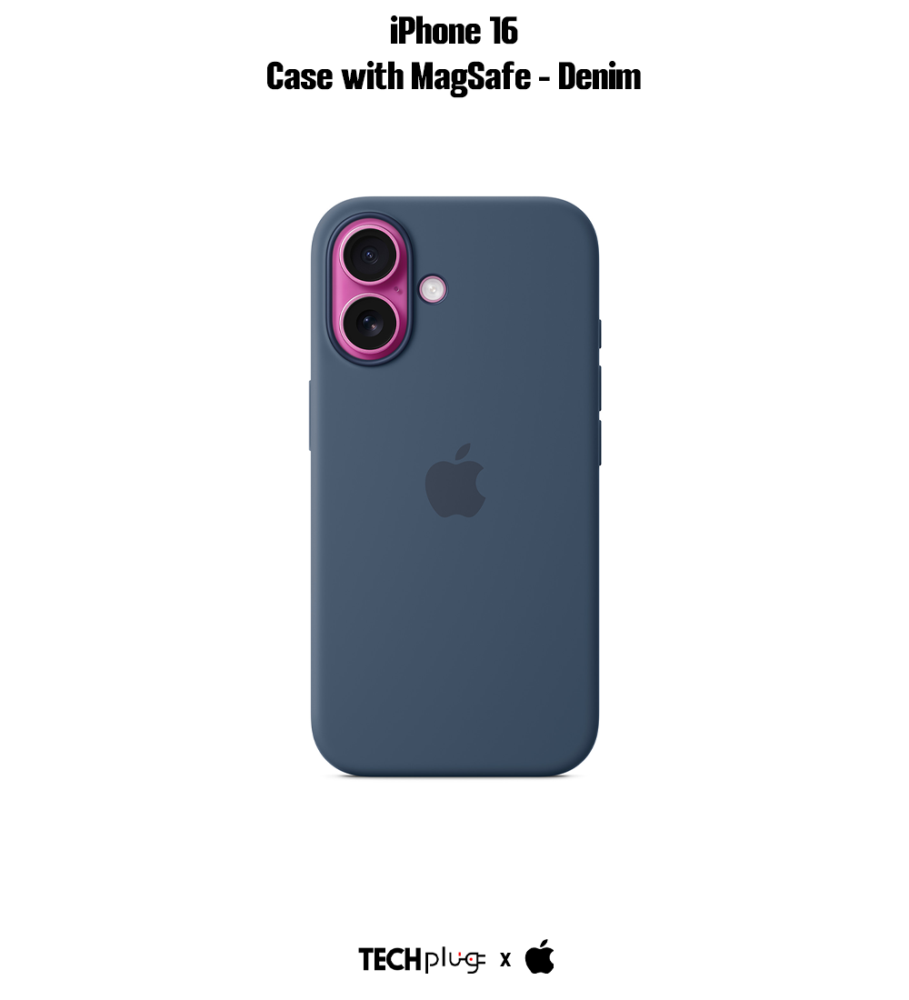 iPhone 16 Silicone Case with MagSafe – Denim