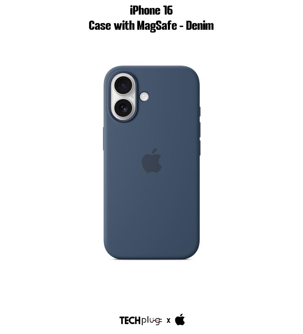iPhone 16 Silicone Case with MagSafe – Denim