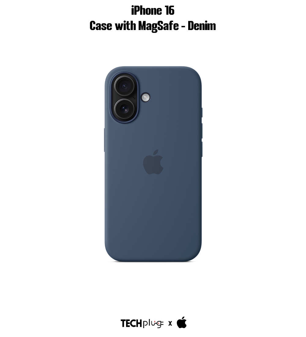 iPhone 16 Silicone Case with MagSafe – Denim