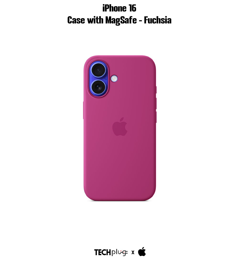 iPhone 16 Silicone Case with MagSafe – Fuchsia