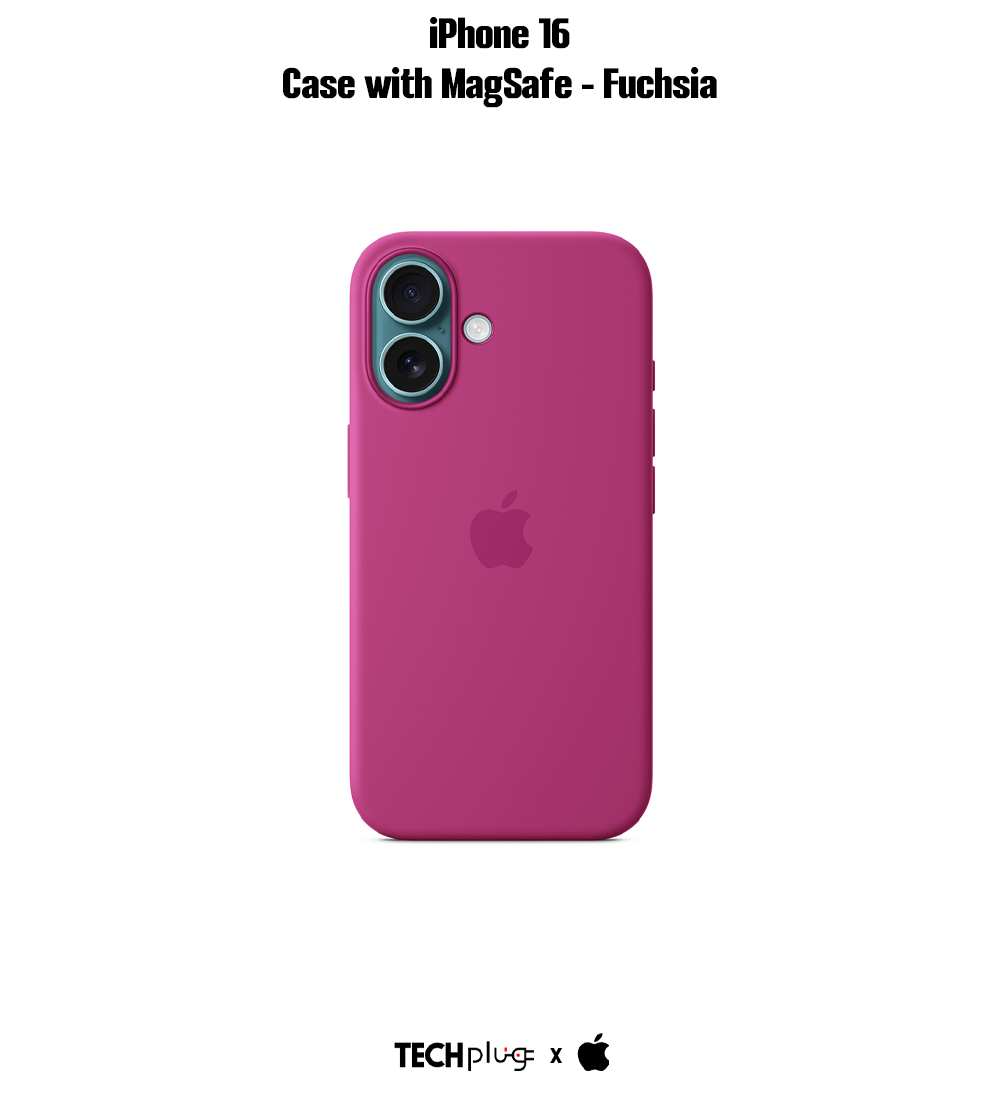 iPhone 16 Silicone Case with MagSafe – Fuchsia