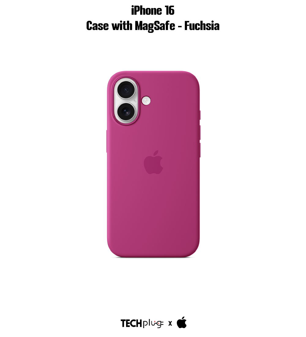 iPhone 16 Silicone Case with MagSafe – Fuchsia