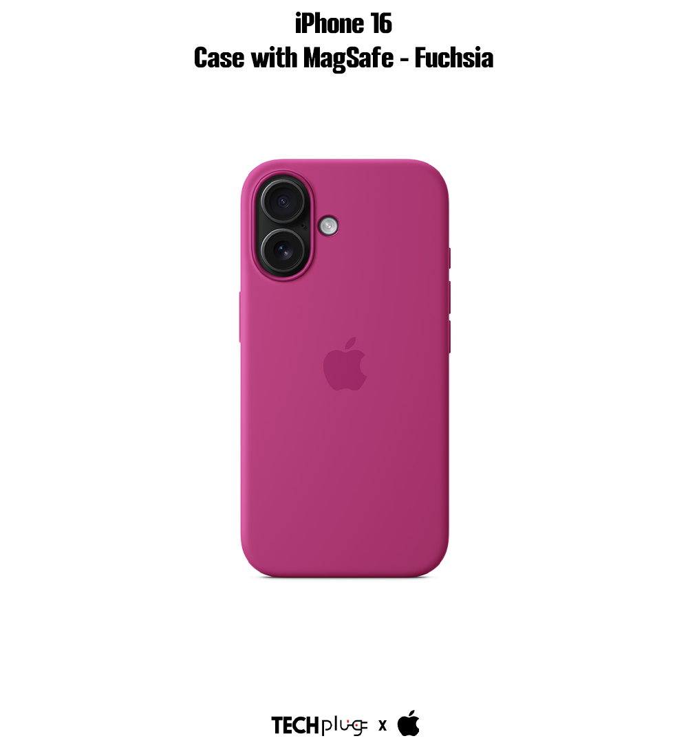 iPhone 16 Silicone Case with MagSafe – Fuchsia