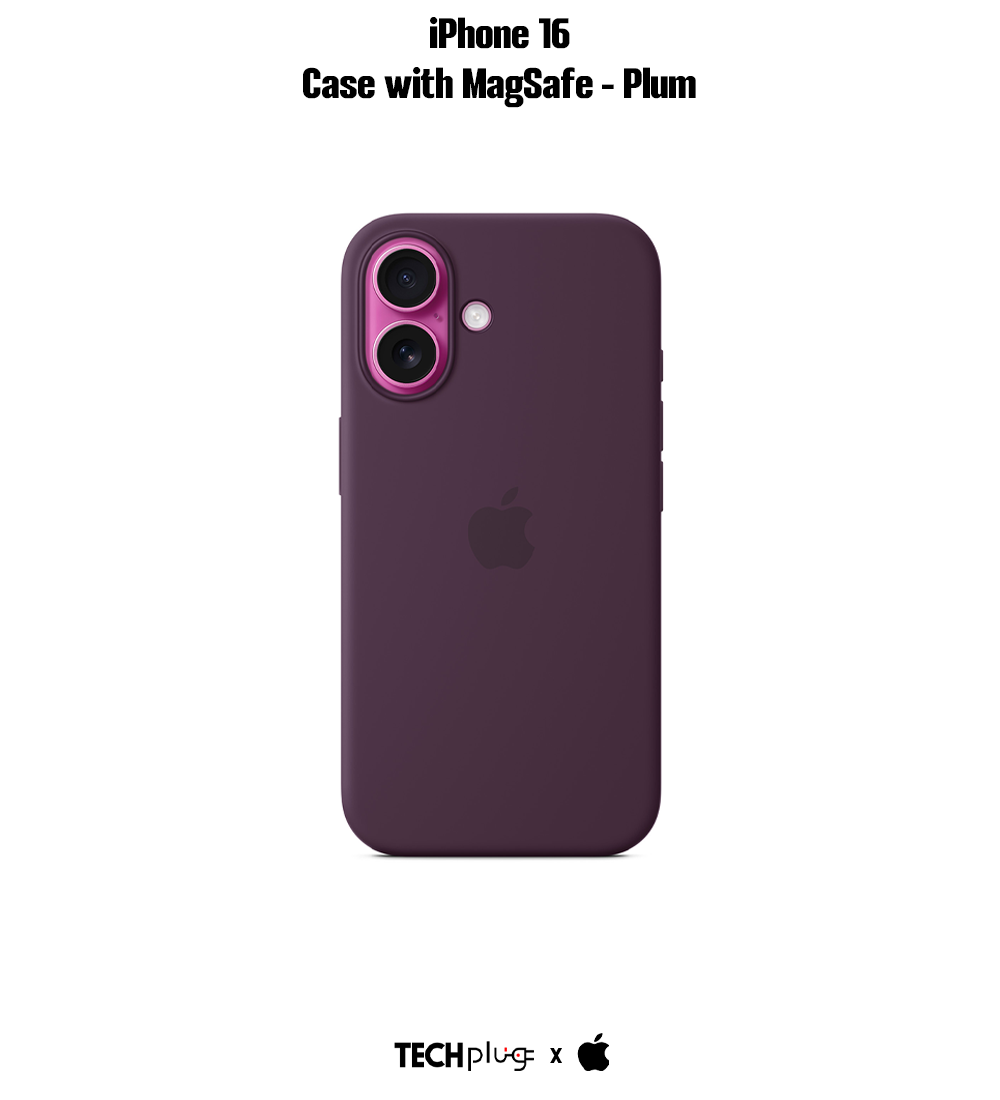 iPhone 16 Silicone Case with MagSafe – Plum