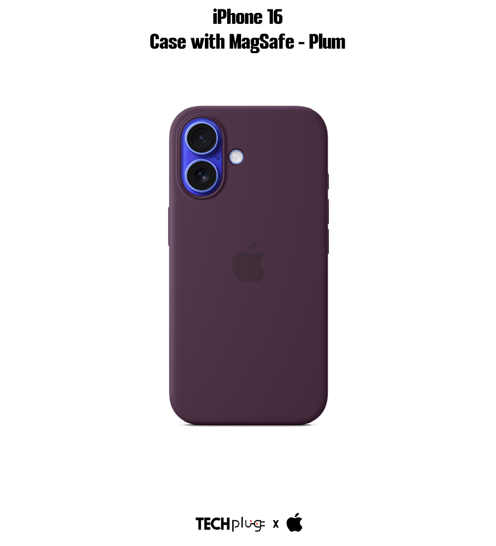 iPhone 16 Silicone Case with MagSafe – Plum