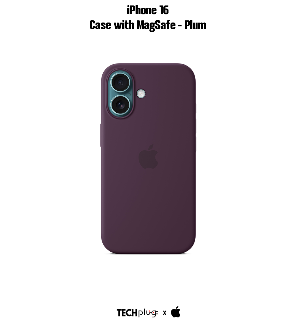 iPhone 16 Silicone Case with MagSafe – Plum