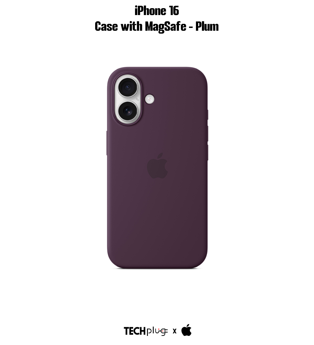 iPhone 16 Silicone Case with MagSafe – Plum