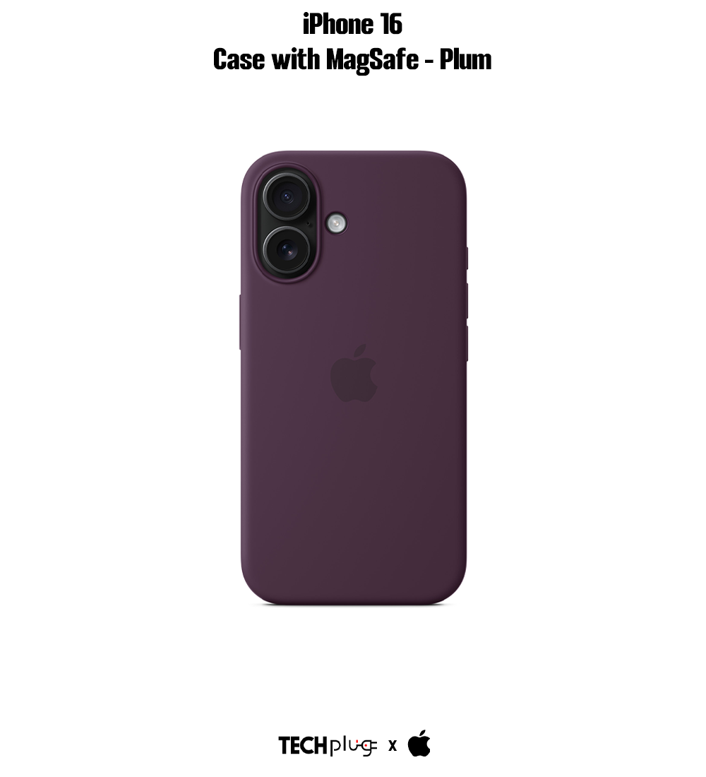 iPhone 16 Silicone Case with MagSafe – Plum