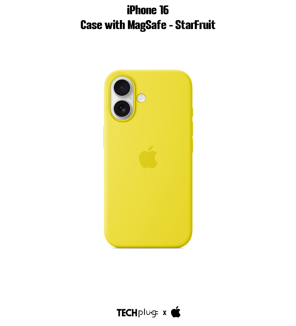 iPhone 16 Silicone Case with MagSafe – Star Fruit