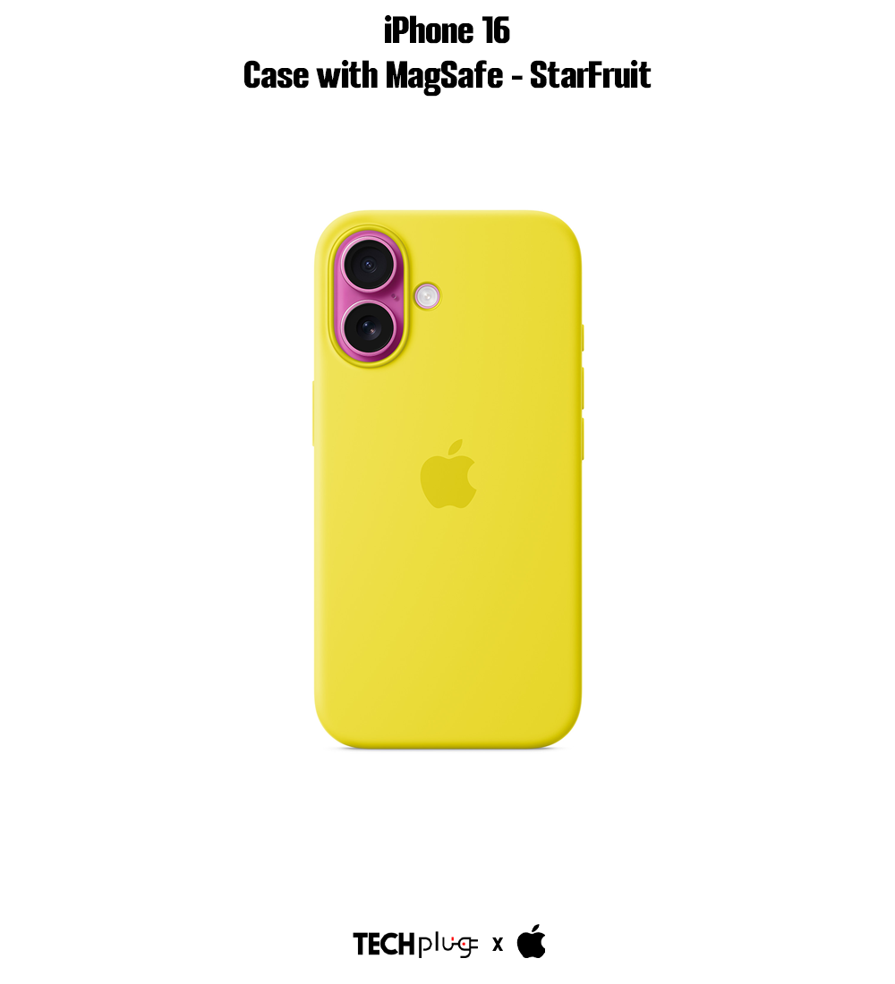 iPhone 16 Silicone Case with MagSafe – Star Fruit