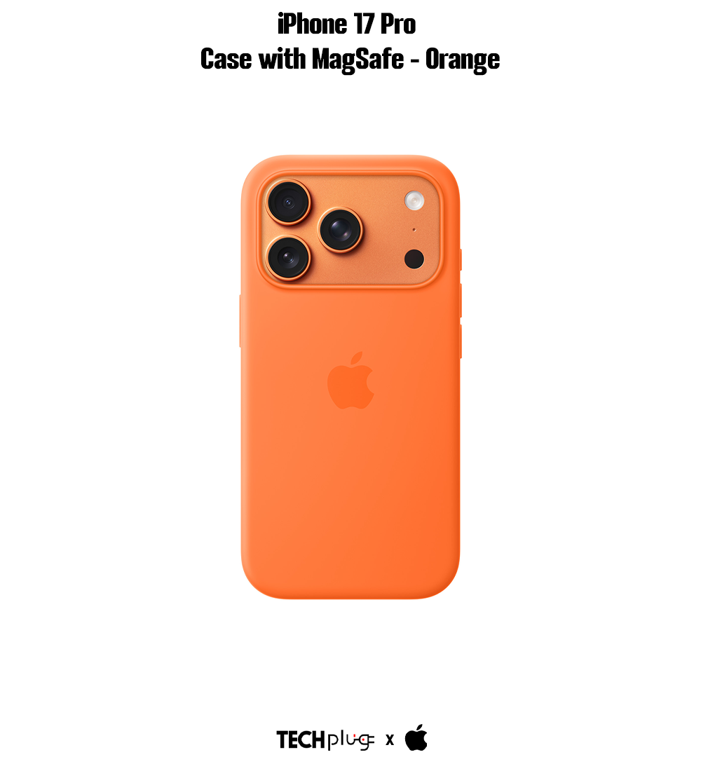 iPhone 17 Pro Silicone Case with MagSafe – Orange
