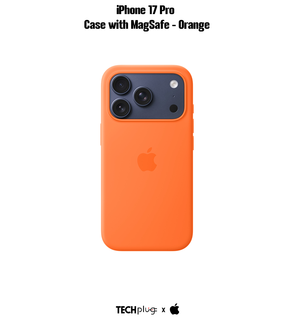 iPhone 17 Pro Silicone Case with MagSafe – Orange