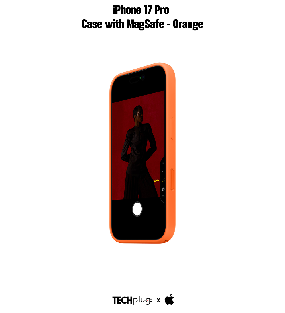 iPhone 17 Pro Silicone Case with MagSafe – Orange