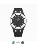 Ocho Negro [Swatch x AP Royal Pop] with Rubber Case-Strap
