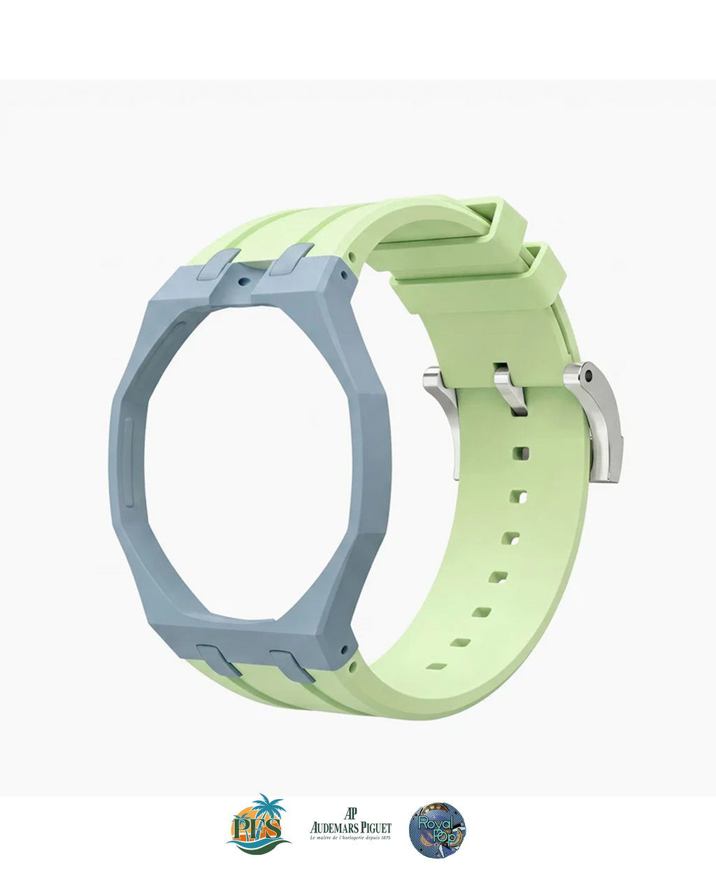 Blaue Acht Swatch x AP Royal Pop with Rubber Case-Strap