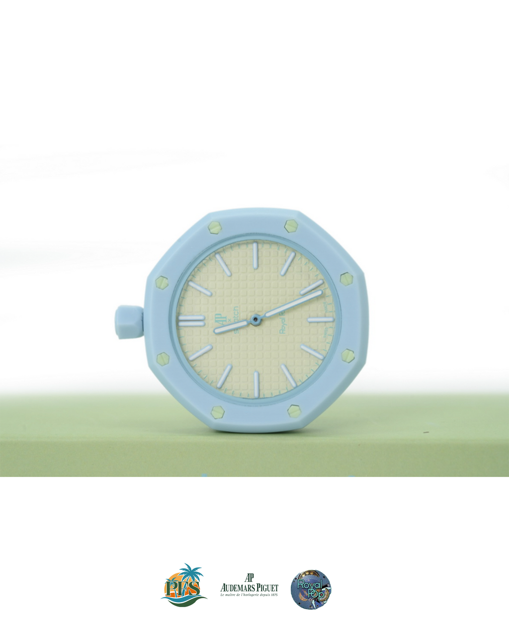 Blaue Acht Swatch x AP Royal Pop with Rubber Case-Strap