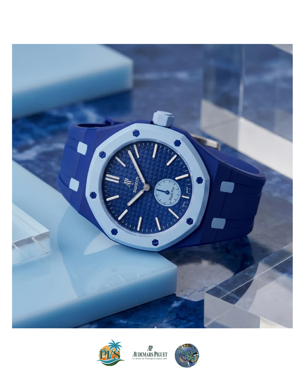 Lan Ba Swatch x AP Royal Pop Rubber Case-Strap