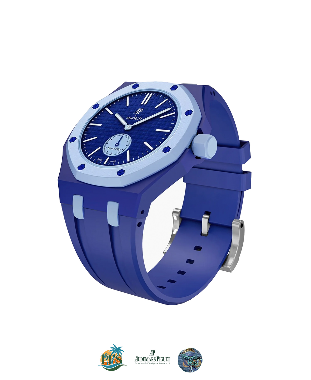 Lan Ba Swatch x AP Royal Pop Rubber Case-Strap