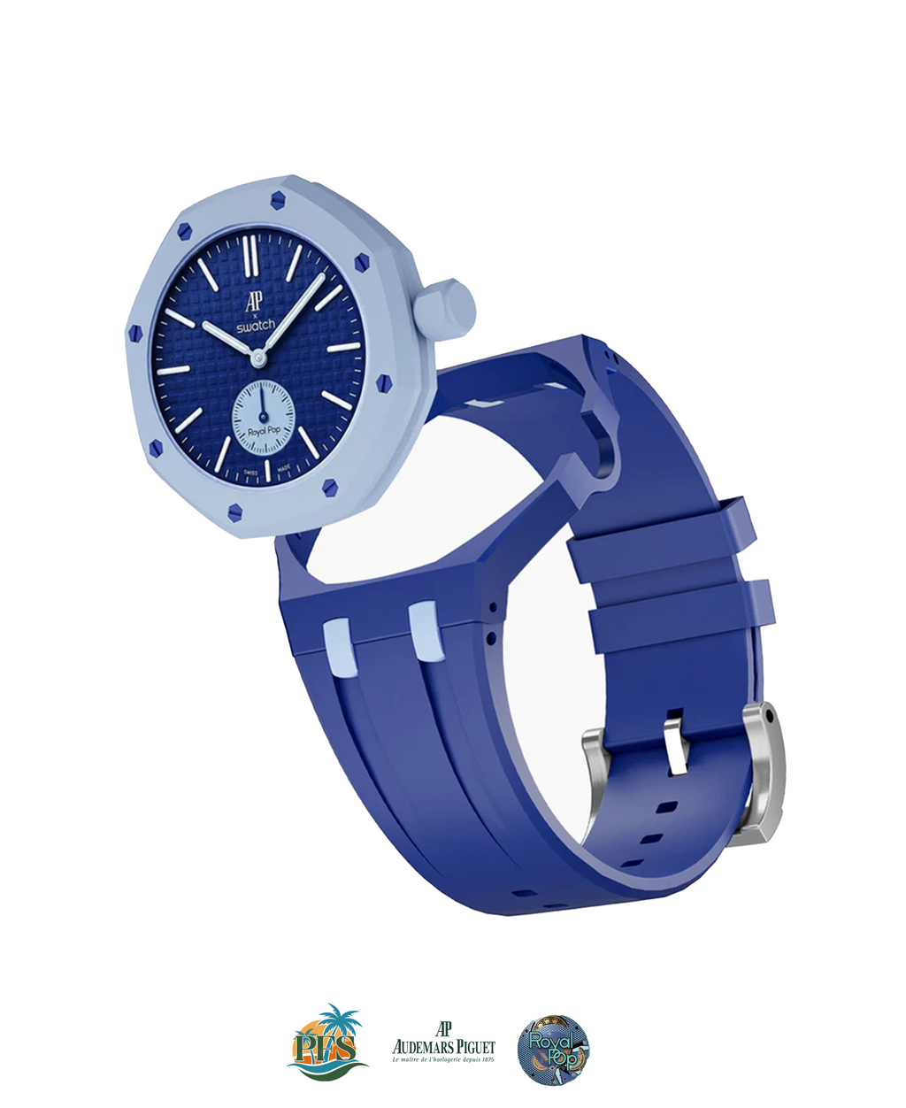 Lan Ba Swatch x AP Royal Pop Rubber Case-Strap
