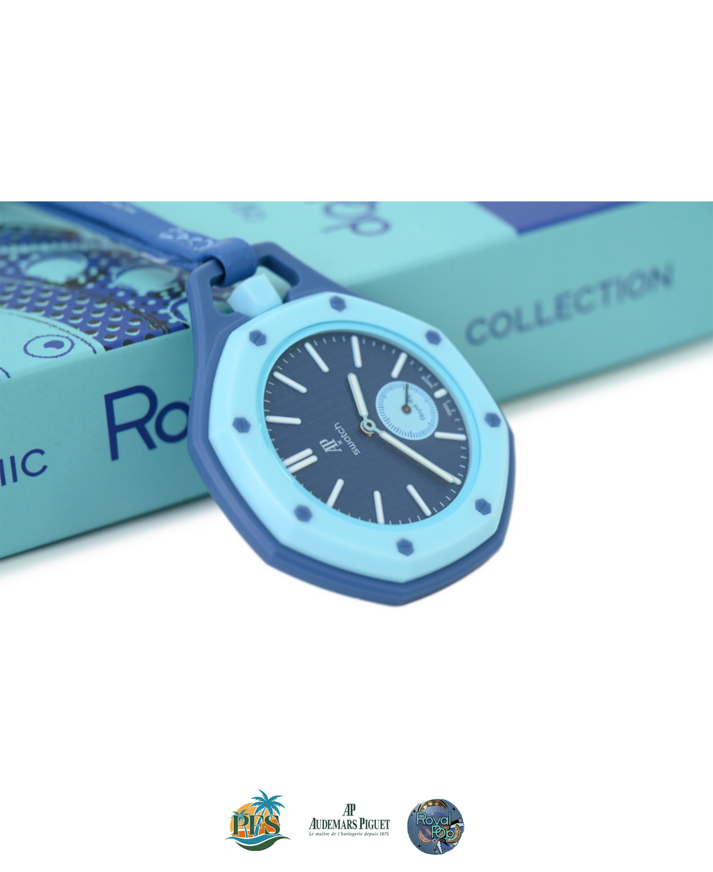 Lan Ba Swatch x AP Royal Pop Rubber Case-Strap