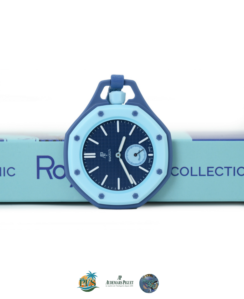Lan Ba Swatch x AP Royal Pop Rubber Case-Strap