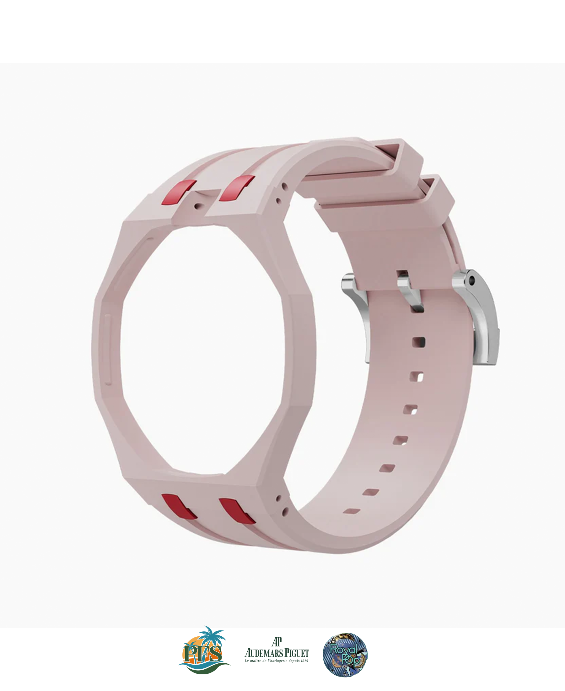 Otto Rosso Swatch x AP Royal Pop with Rubber Case-Strap