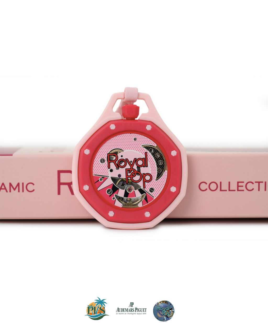 Otto Rosso Swatch x AP Royal Pop with Rubber Case-Strap