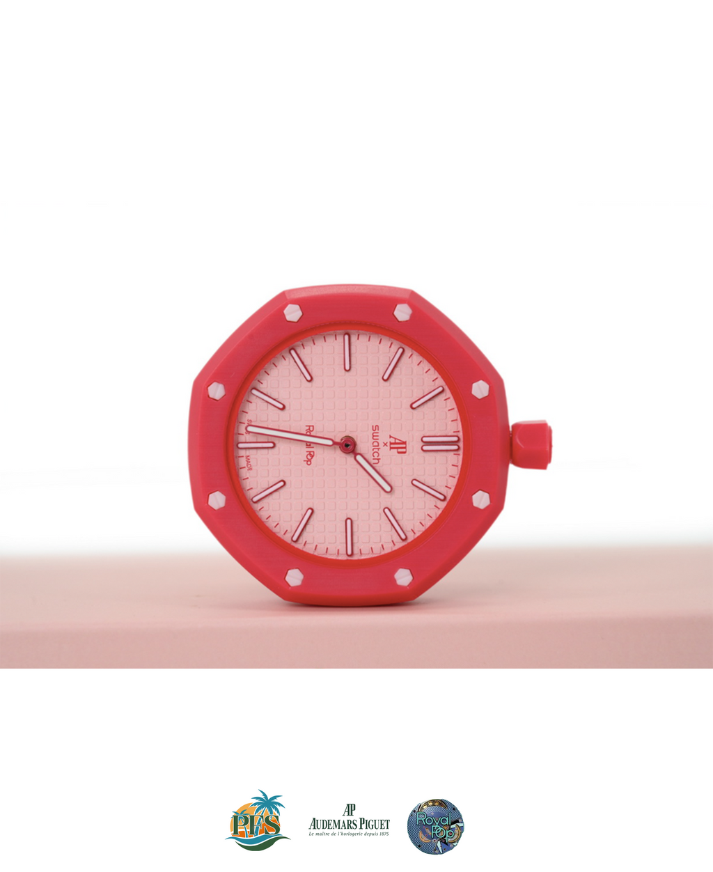 Otto Rosso Swatch x AP Royal Pop with Rubber Case-Strap