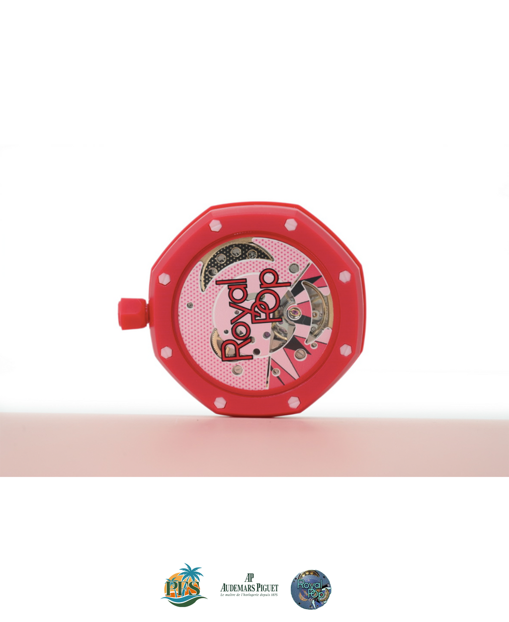 Otto Rosso Swatch x AP Royal Pop with Rubber Case-Strap